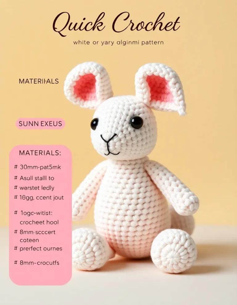Free Bunny Crochet Pattern – Easy Amigurumi Bunny