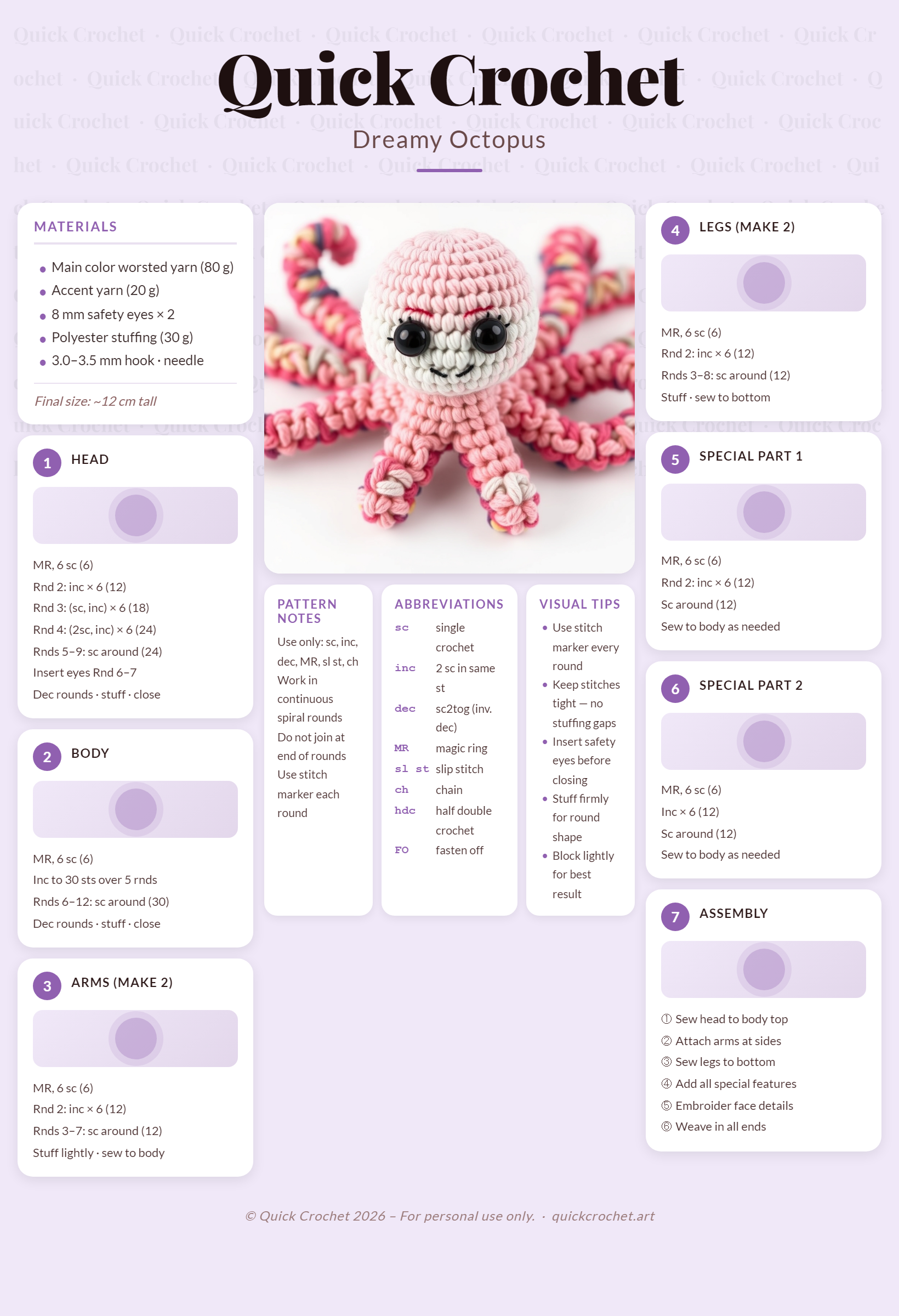 Crochet Free Octopus Pattern – Easy Amigurumi Octopus