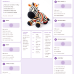 Free Crochet Pattern – Easy Amigurumi Zebra
